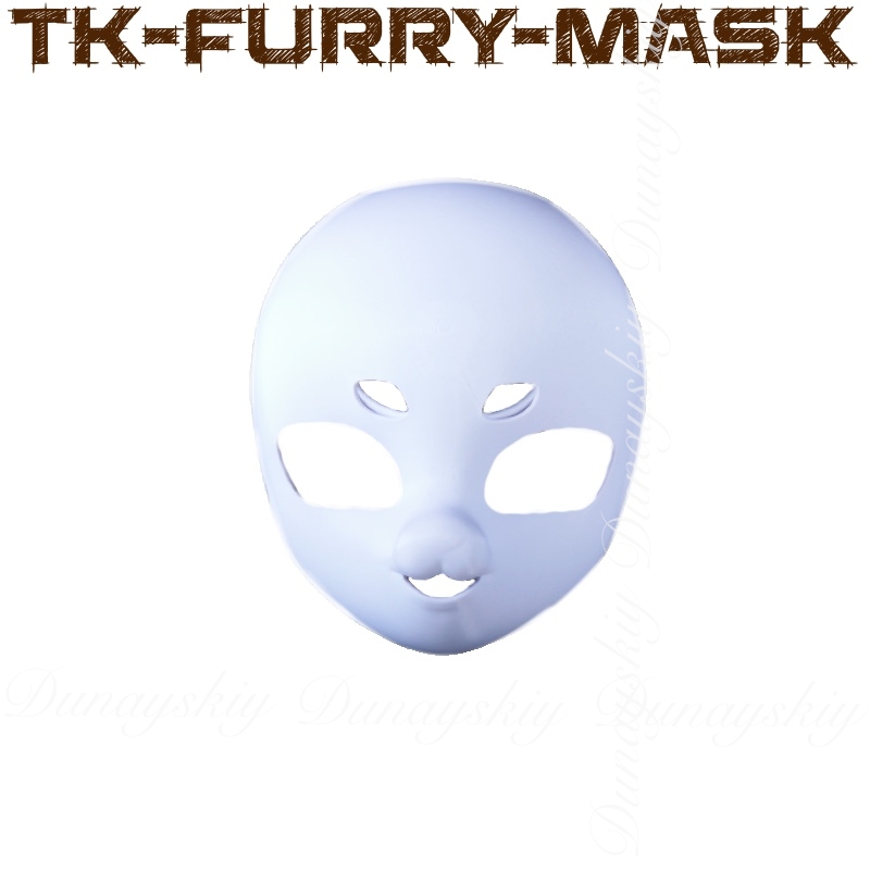 3D Printing Technology - Halloween Anime TK-furry-mask Cosplay Dengan Tengkorak