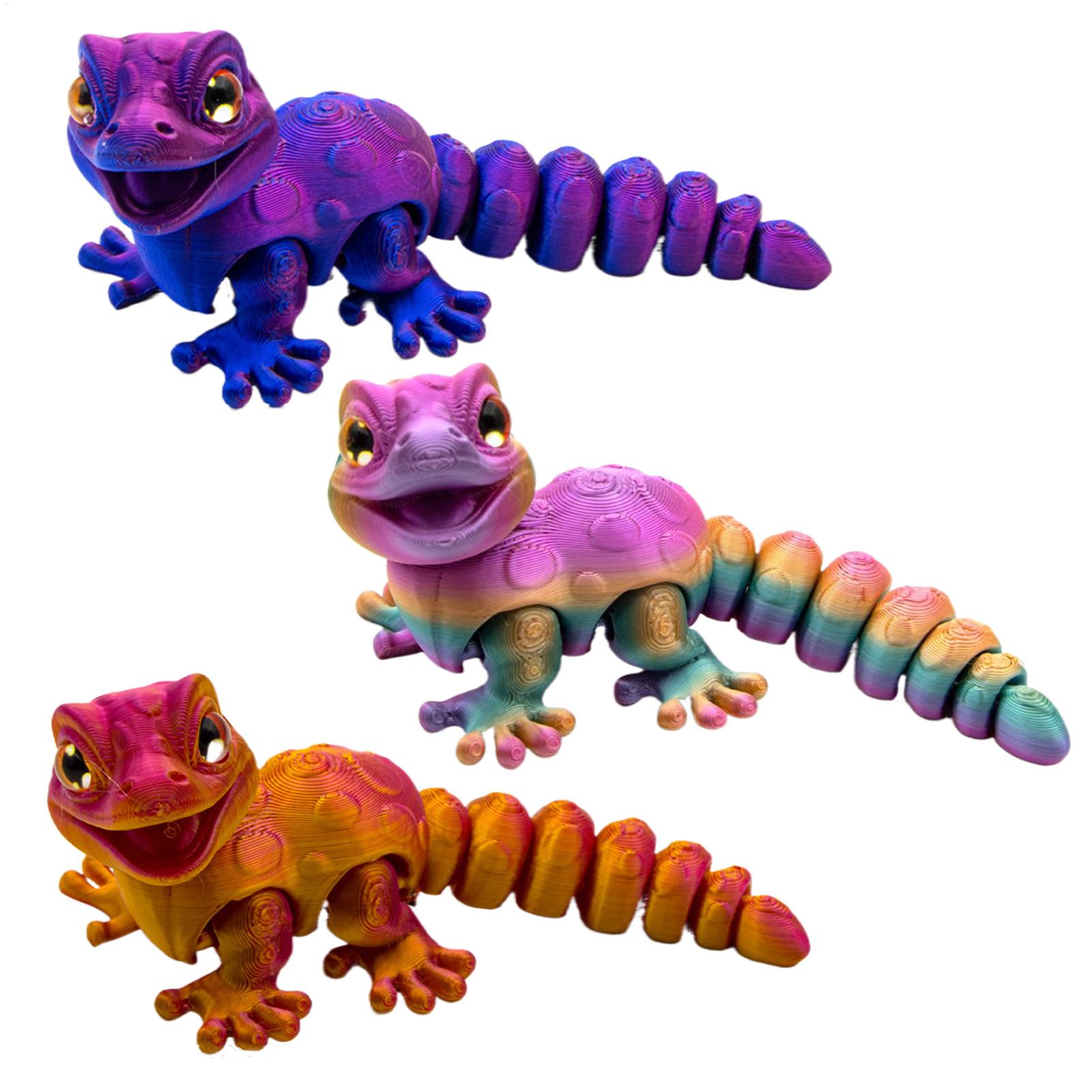3D Printing Lizard - Patung Kadal Gecko Cetak 3D Mainan