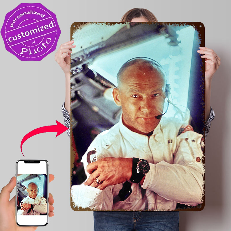 3D Printing Nasa - Poster Astronot NASA Buzz Aldrin Retro
