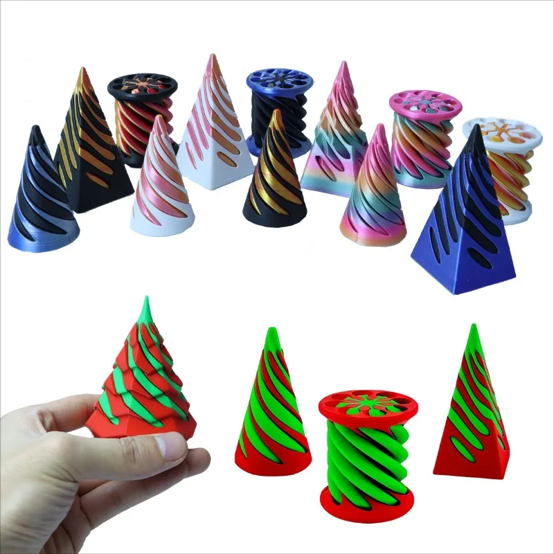 3D Printing Technology - Kerucut Spiral 3D dicetak Highpass mengurangi