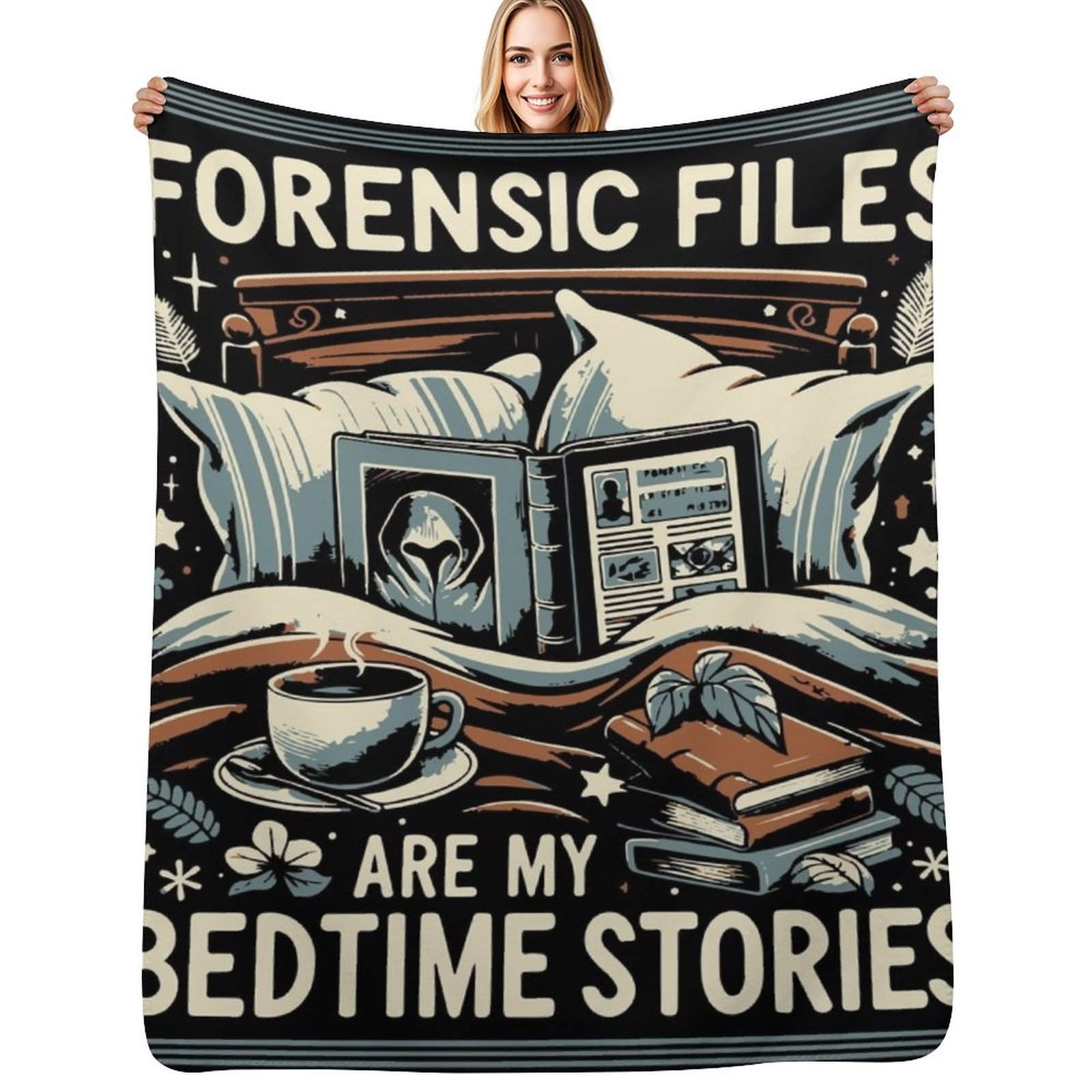 3D Printing File Free - Forensic Files Bedtime Stories Throw Blanket