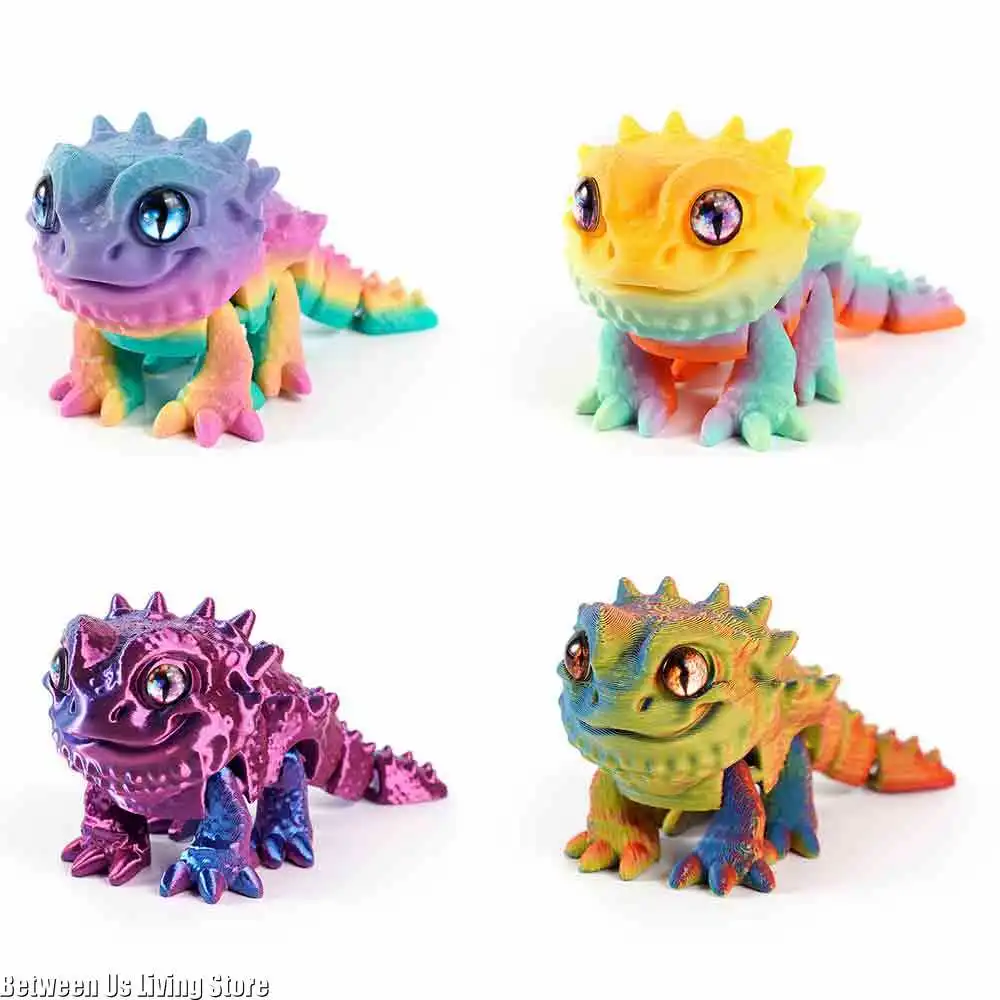 3D Printing Lizard - Model Mainan Cetak 3D Kadal Singa