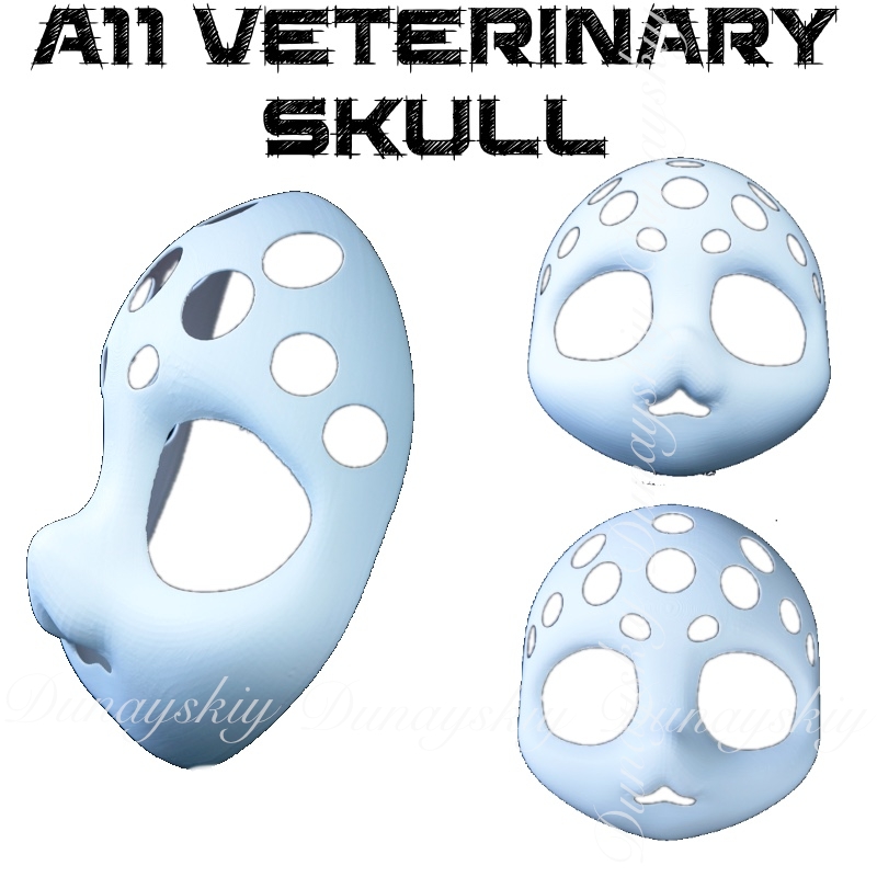 3D Printing Technology - Halloween Anime A11 Cosplay Tengkorak Hewan