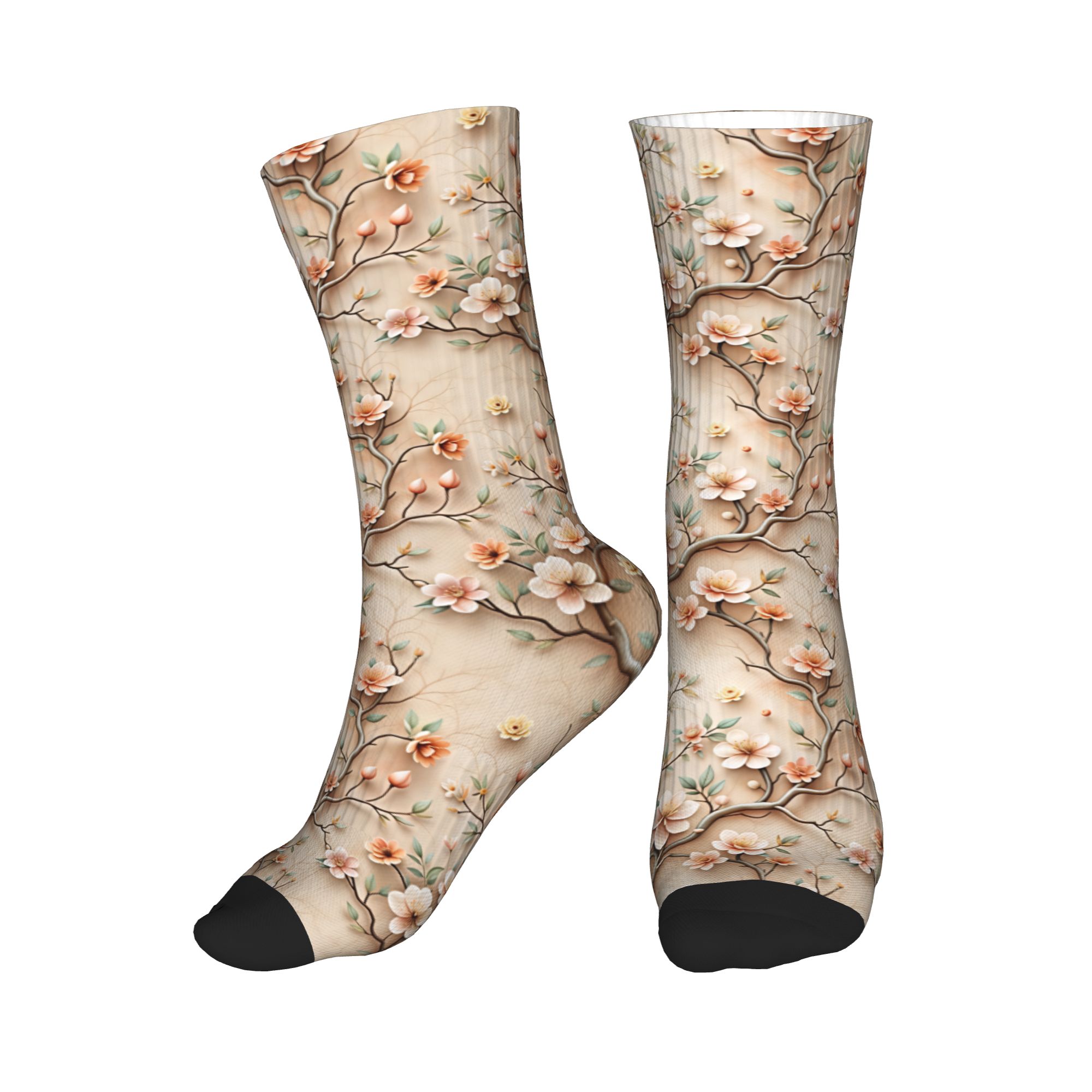 3D Printing Clay - Kaus Kaki Pria Wanita Motif Bunga