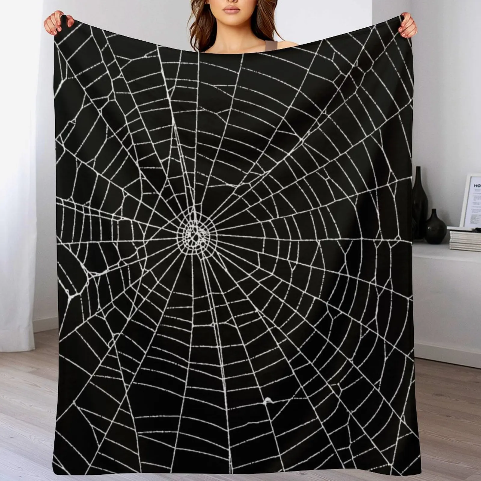 3D Printing Web - Selimut Lempar Jaring Laba-laba Desain Modern