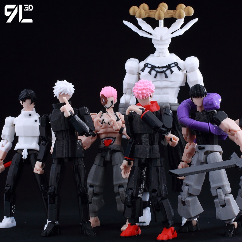 3D Printing Titanium - Figur Aksi Jujutsu Kaisen Baru Semua