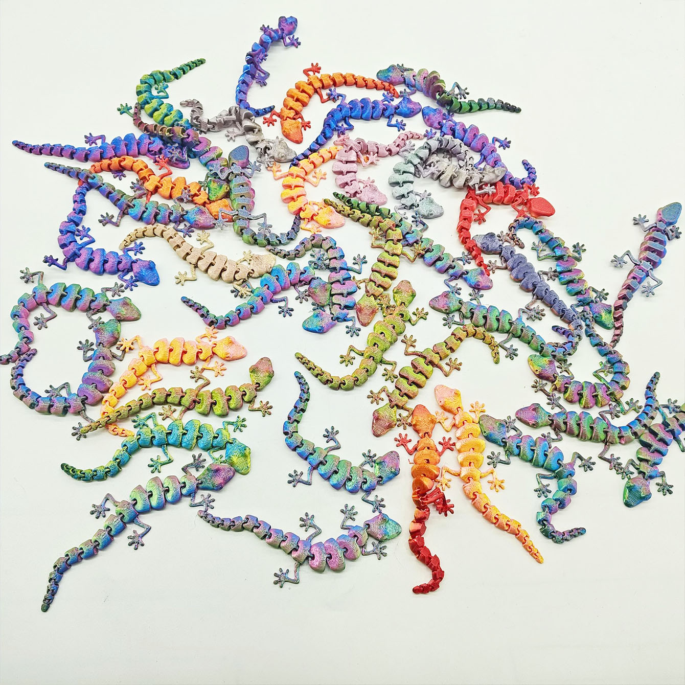3D Printing Lizard - Warna Acak 10pcs Kadal Mini 3D