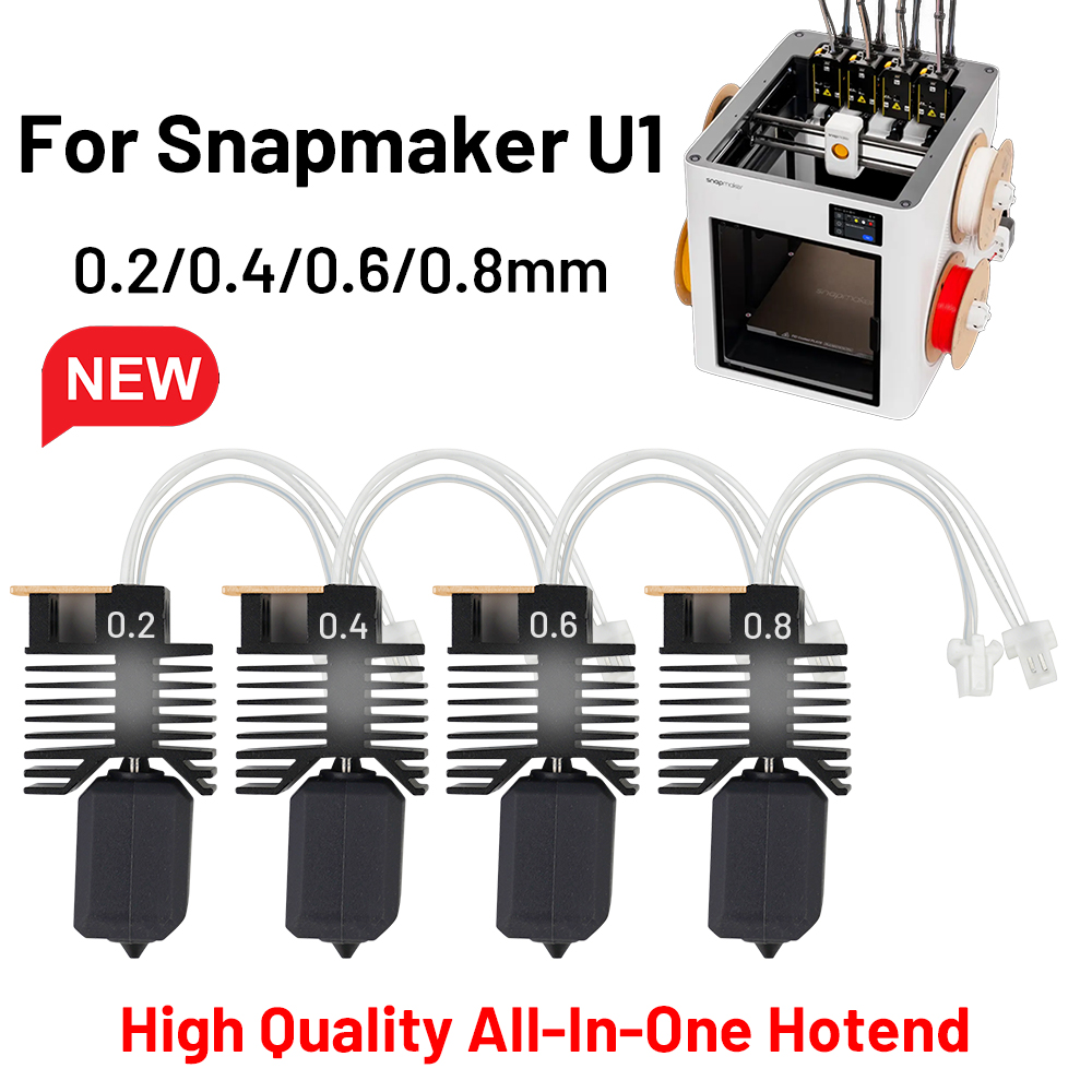 3D Printing Output - 0.2/0.4/0.6/0.8mm Hotend untuk Snapmaker U1 Kit
