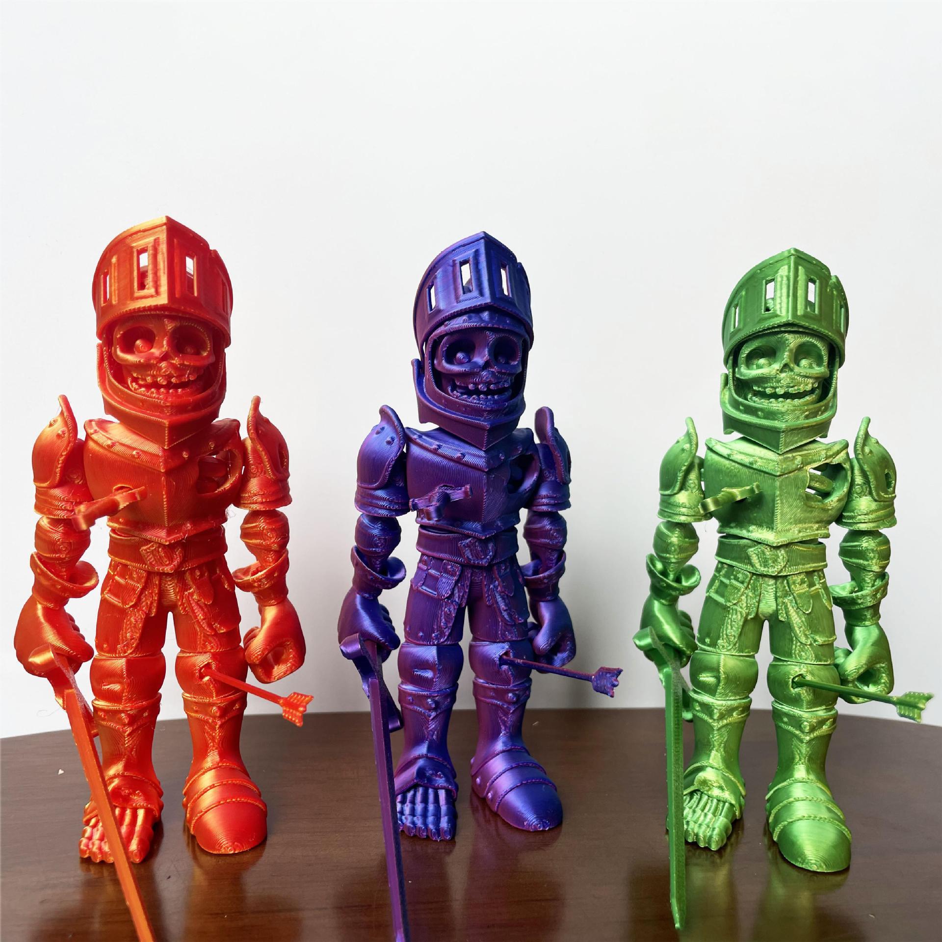 3D Printing Viral - Figur Aksi Prajurit Kerangka & Tentara
