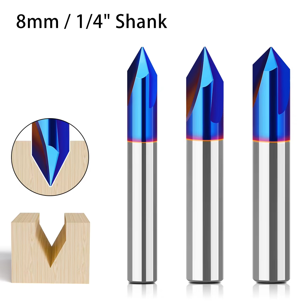 3D Printing Online - Mata Pisau Router V-Groove 8mm 1/4