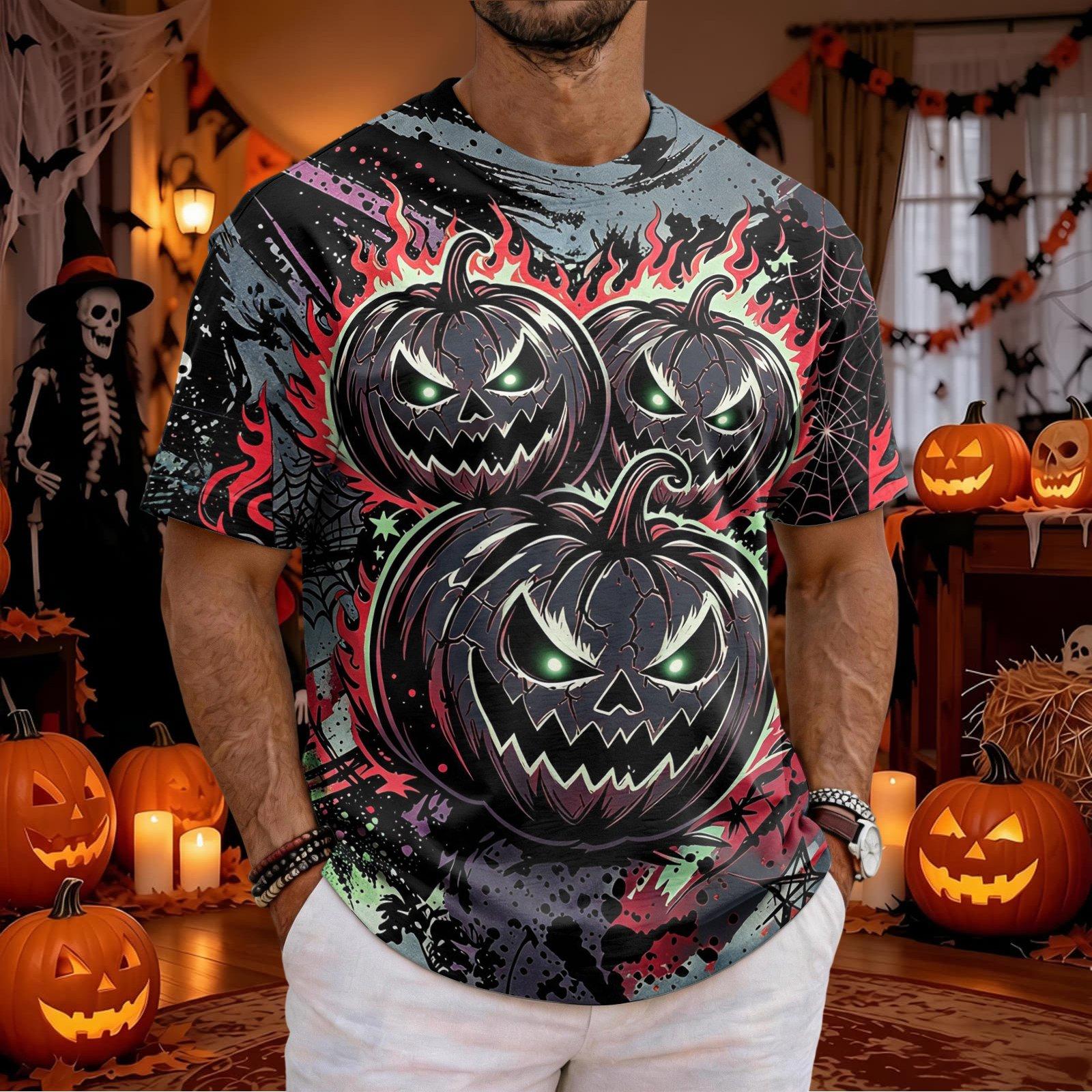 Kaos Pria Halloween Motif Waja - 3D Printing Web ulasan dan harga