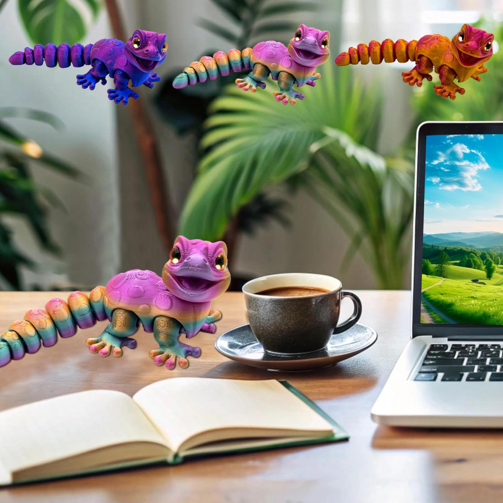 Patung Kadal Gecko Cetak 3D Ma - 3D Printing Lizard ulasan dan harga