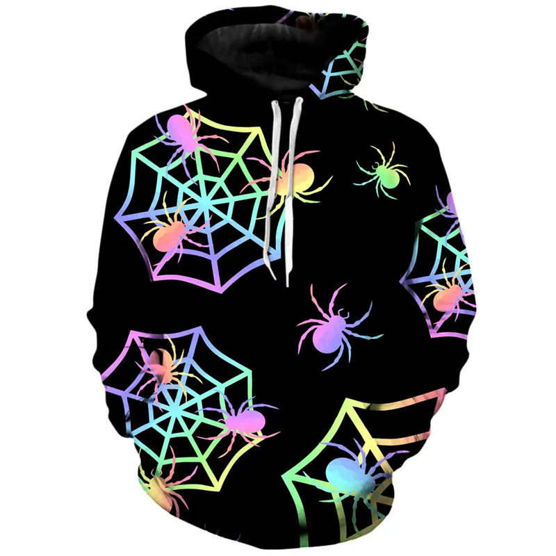 Hoodie bertudung motif Hallowe - 3D Printing Web ulasan dan harga