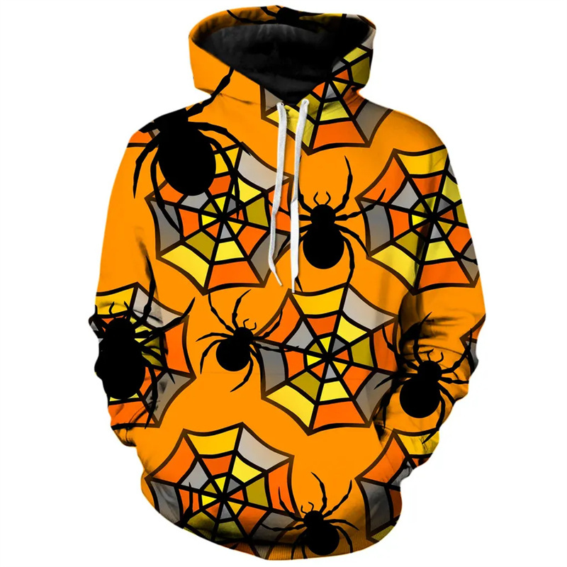 Hoodie bertudung motif Hallowe - 3D Printing Web ulasan dan harga