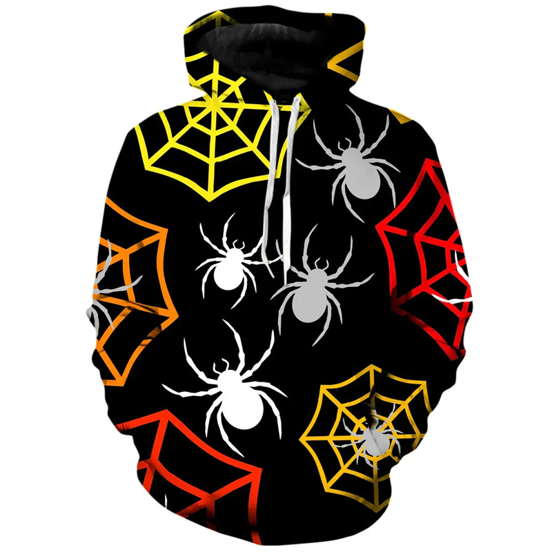 Hoodie bertudung motif Hallowe - 3D Printing Web ulasan dan harga