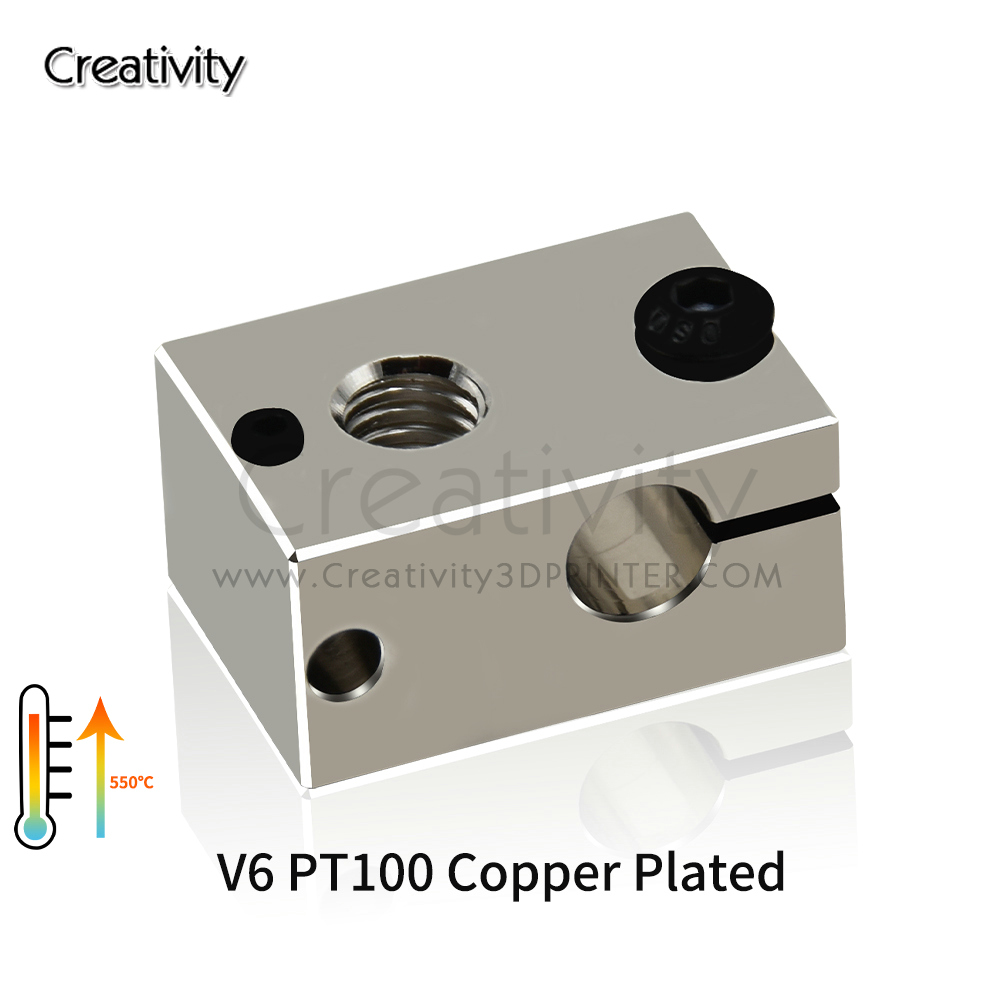 Blok Pemanas V6 PT100 Berlapis - 3D Printing Titanium ulasan dan harga