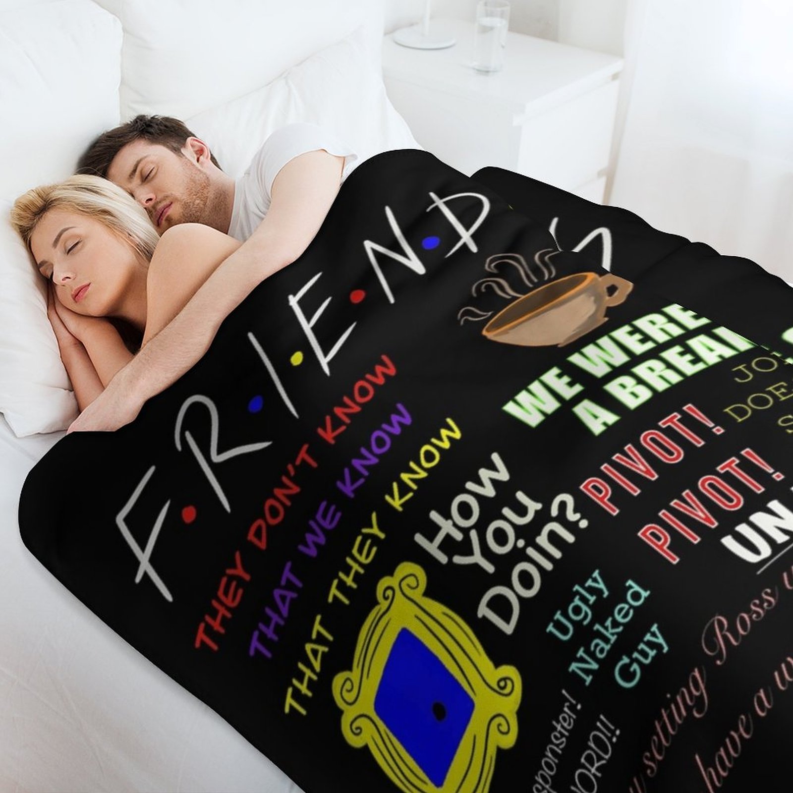 Selimut Premium Friends Quotes - 3D Printing Quotes ulasan dan harga