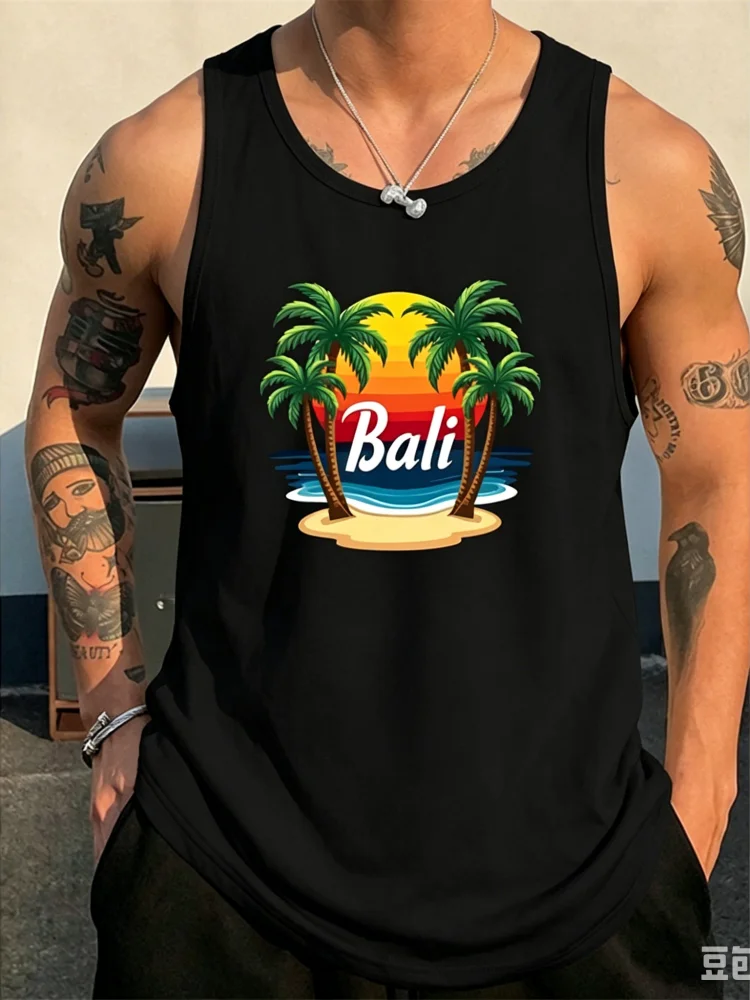 Tank Top Pria Motif Bali Musim - 3D Printing Bali ulasan dan harga