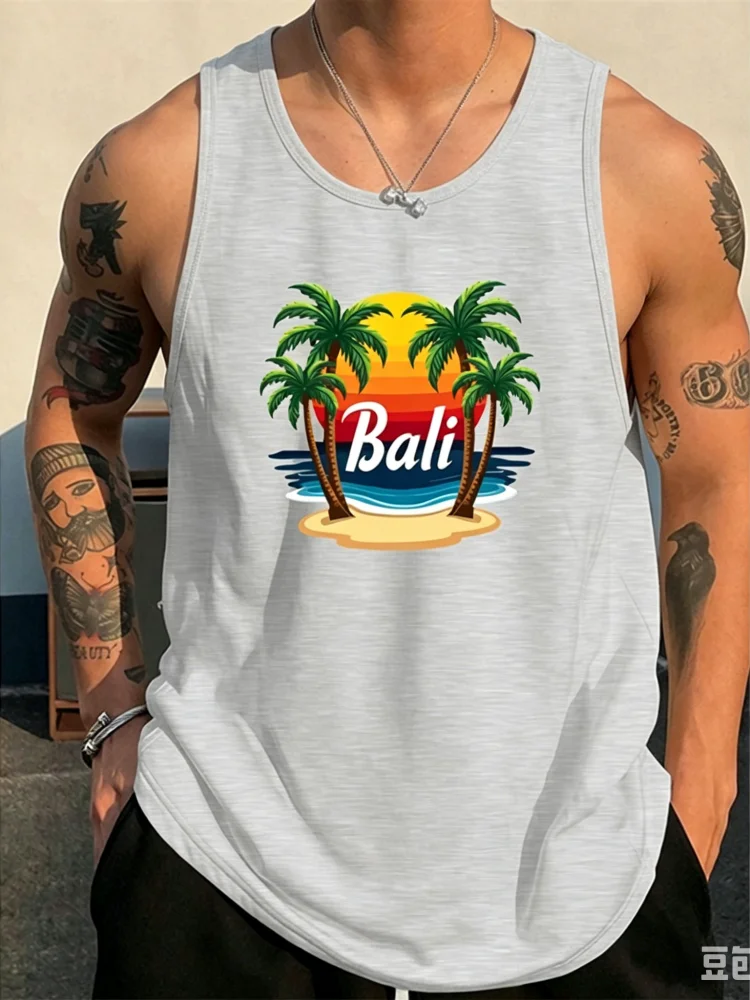 Tank Top Pria Motif Bali Musim - 3D Printing Bali ulasan dan harga