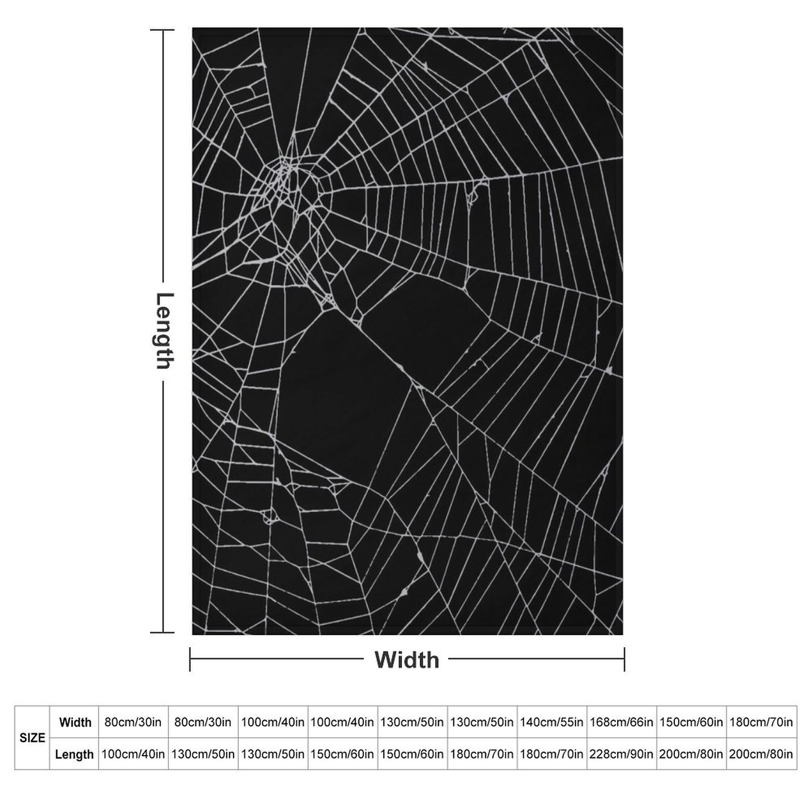 Selimut SpiderWeb Web Throw Bl - 3D Printing Web ulasan dan harga