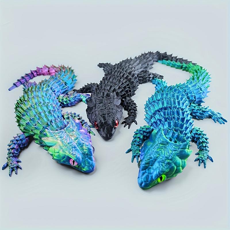 Ornamen Patung Kadal Sambung 3 - 3D Printing Lizard ulasan dan harga