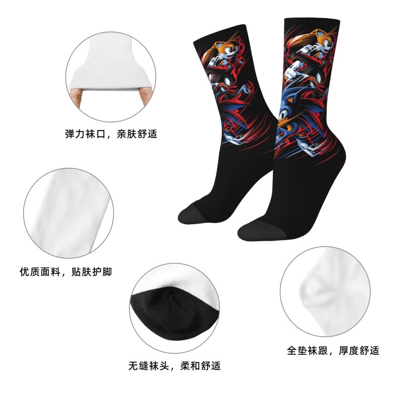 Kaos Kaki Fashion Custom Sonic - 3D Printing Games Free ulasan dan harga