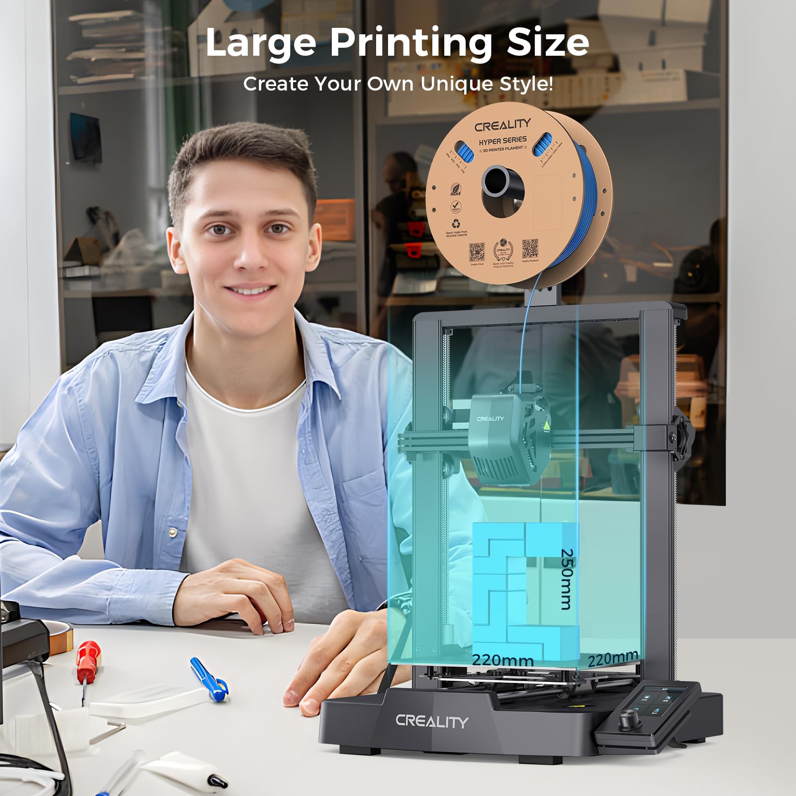 CREALITY Ender-3 V3 SE 3D Prin - 3D Printing Online ulasan dan harga