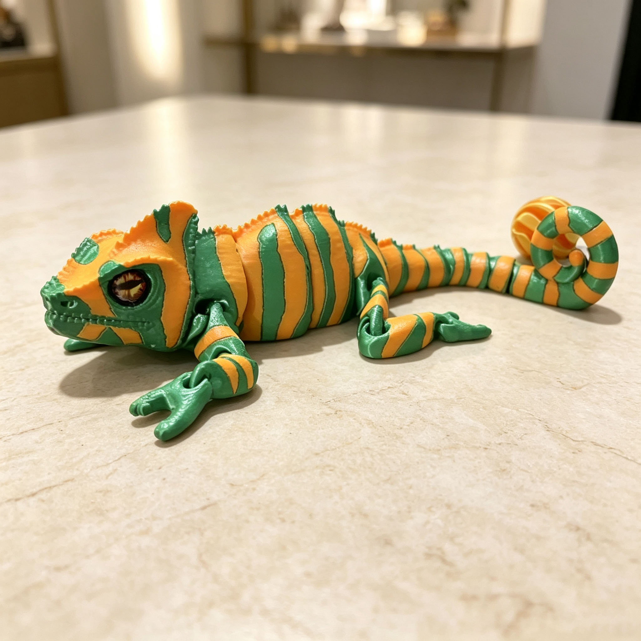 Model Mainan Dekorasi Kadal Bu - 3D Printing Lizard ulasan dan harga