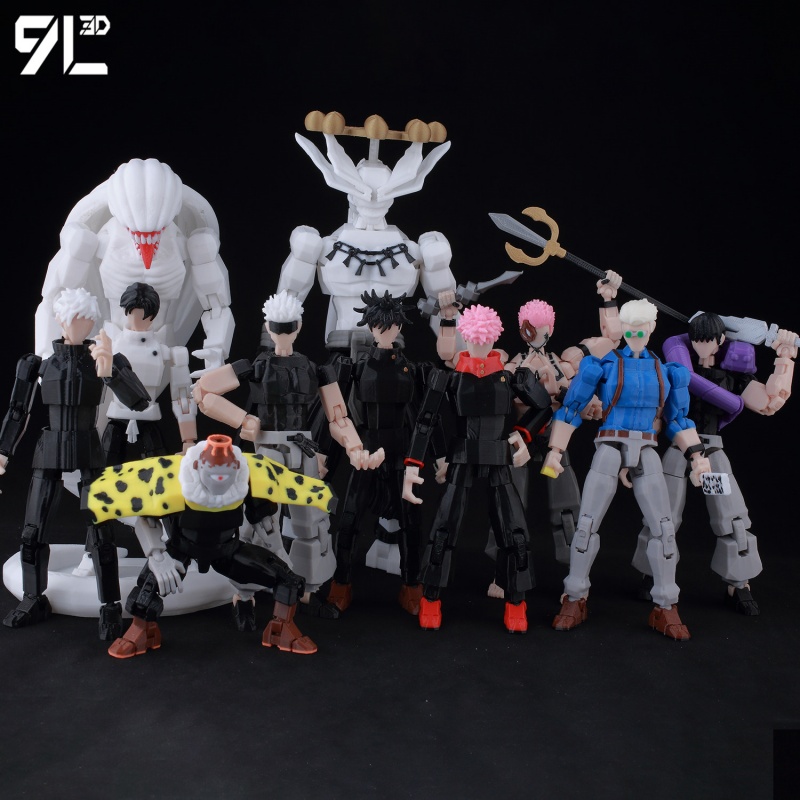 Figur Aksi Jujutsu Kaisen Baru - 3D Printing Titanium ulasan dan harga