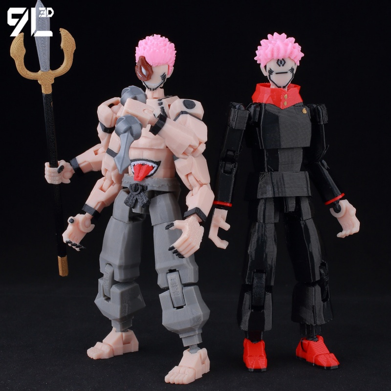 Figur Aksi Jujutsu Kaisen Baru - 3D Printing Titanium ulasan dan harga