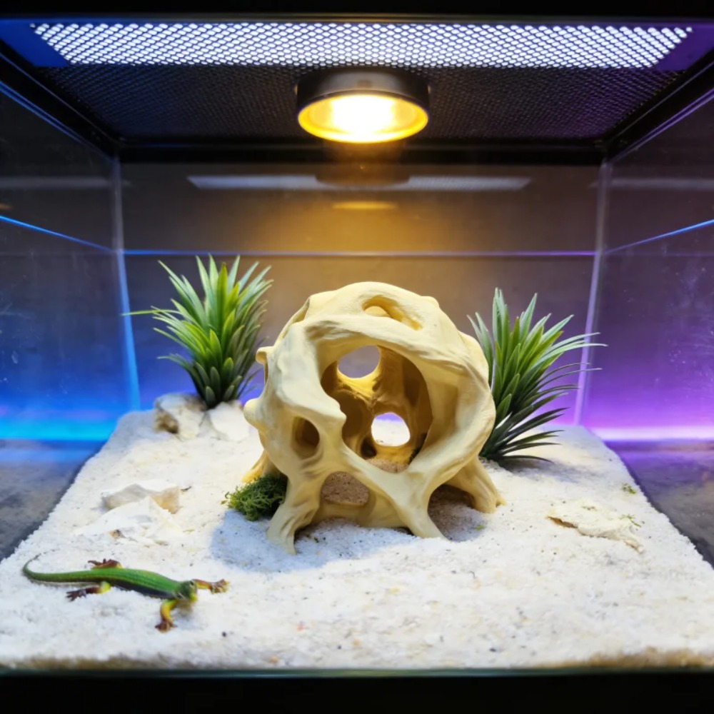 Hiasan Dekorasi Akuarium Gua P - 3D Printing Lizard ulasan dan harga