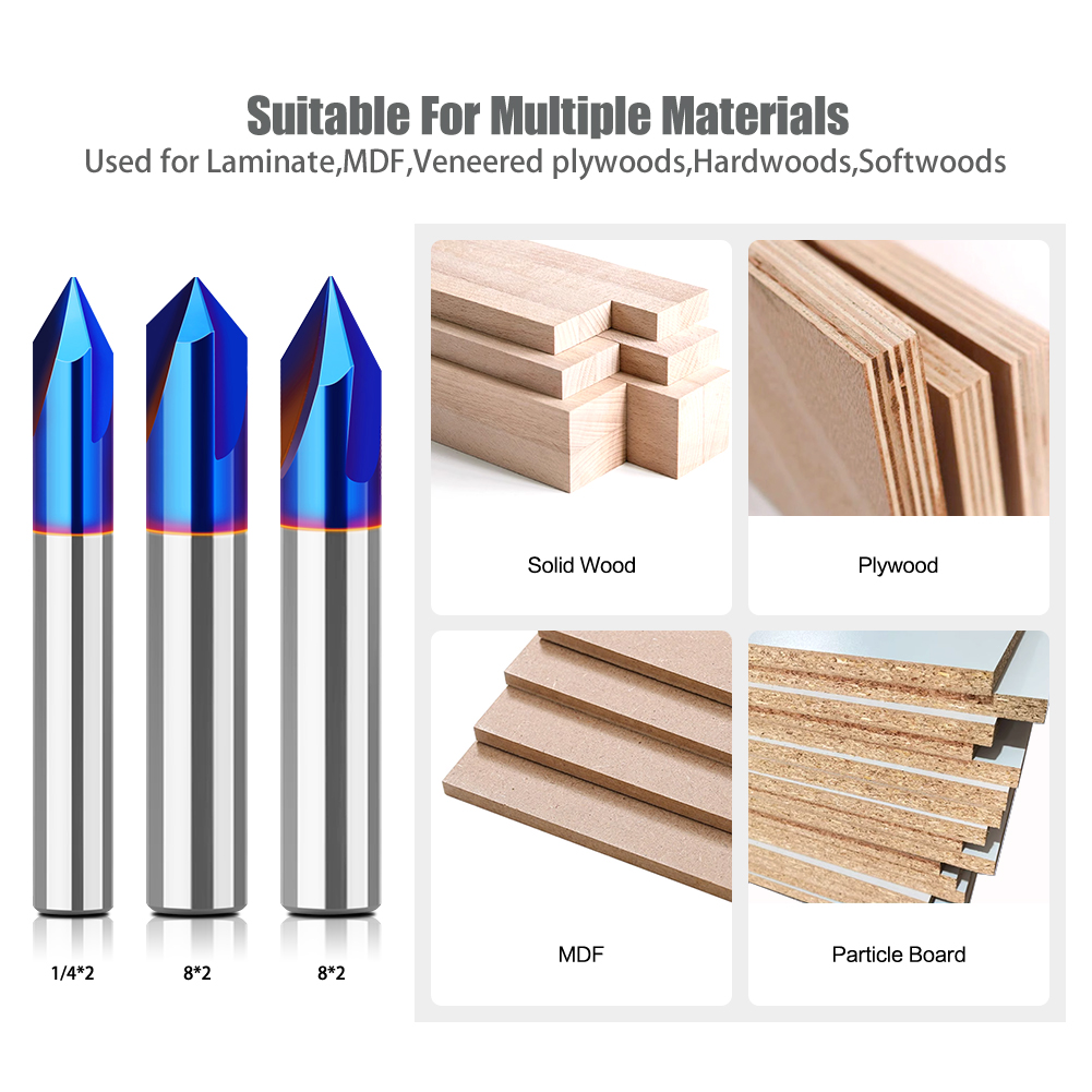 Mata Pisau Router V-Groove 8mm - 3D Printing Online ulasan dan harga