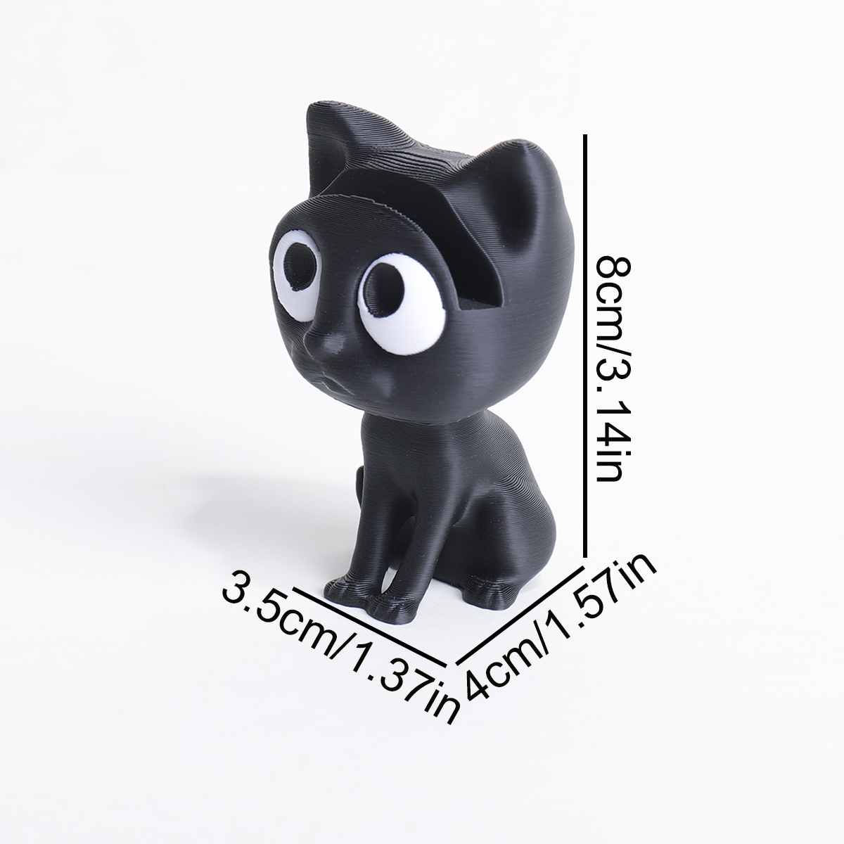 Tempat Kacamata Kucing Hitam 3 - 3D Printing Glasses Frames ulasan dan harga