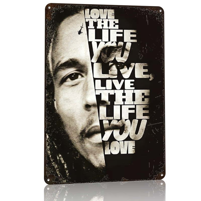 Poster Kutipan Bob Marley Retr - 3D Printing Quotes ulasan dan harga