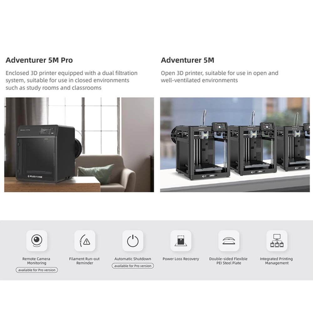 Flashforge Adventurer 5M Pro P - 3D Printing File ulasan dan harga